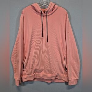 Fabletics Women’s XXL Pink Hoodie Athleisure Pullover Lightweight Drawstring